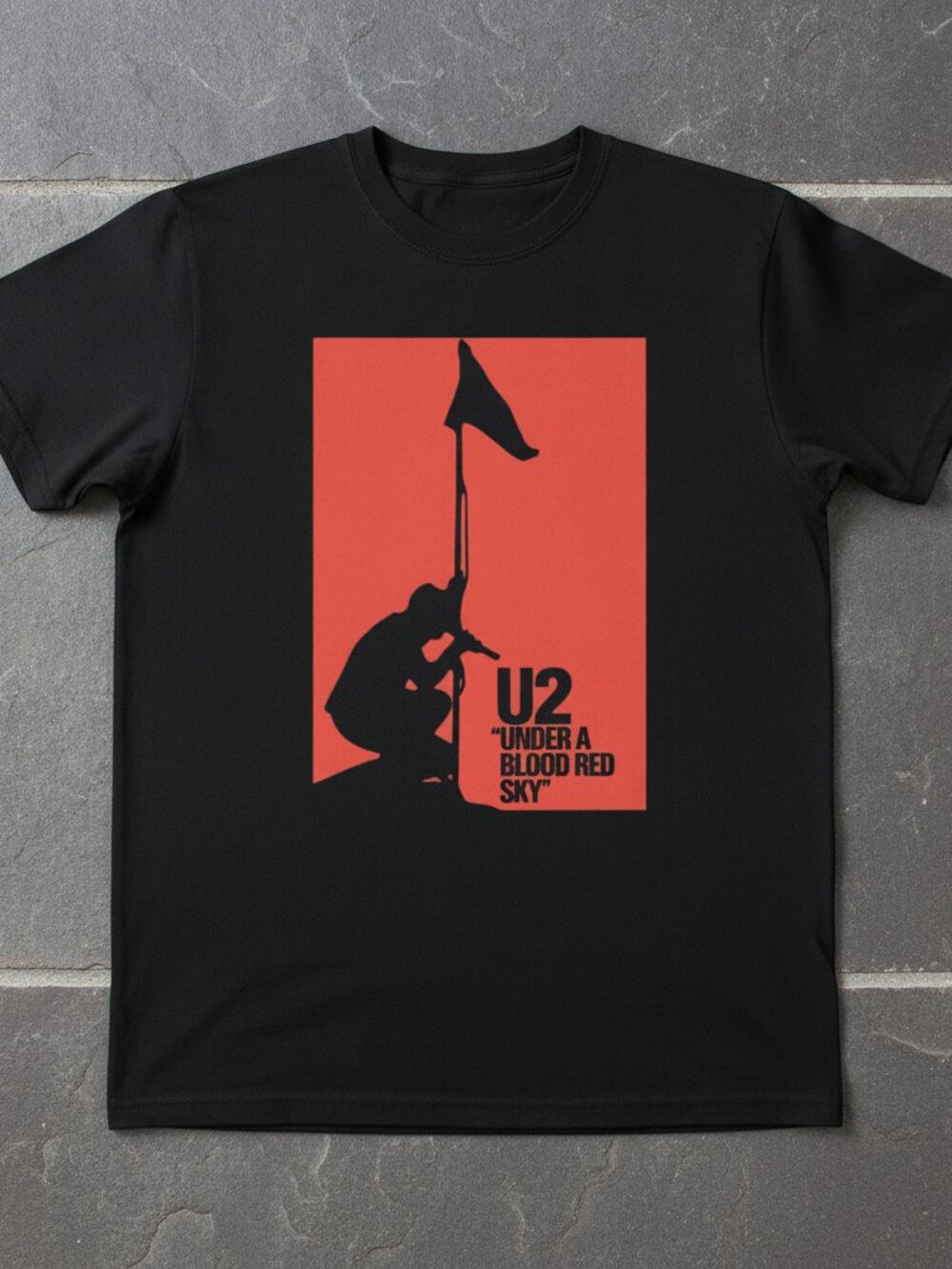 U2 Under A Blood Red Sky Live Album Rock Band Music Fan Graphic T Shirt 91